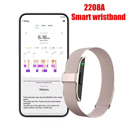 Pulseira Inteligente 2208A - Monitor de Frequência Cardíaca e Pressão Arterial