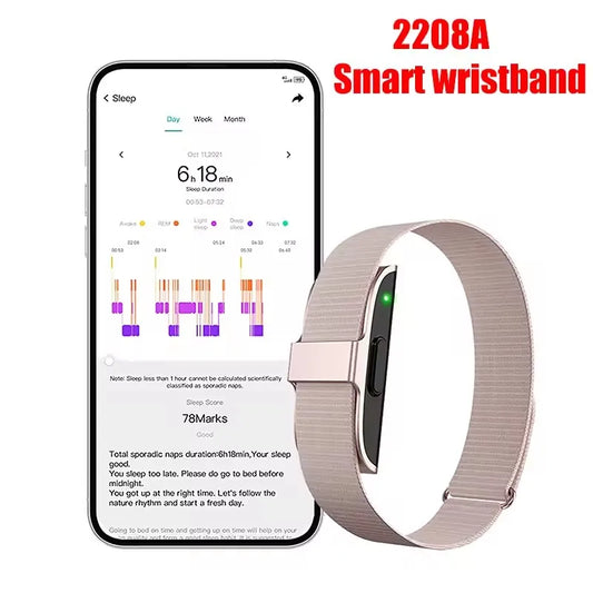 Pulseira Inteligente 2208A - Monitor de Frequência Cardíaca e Pressão Arterial