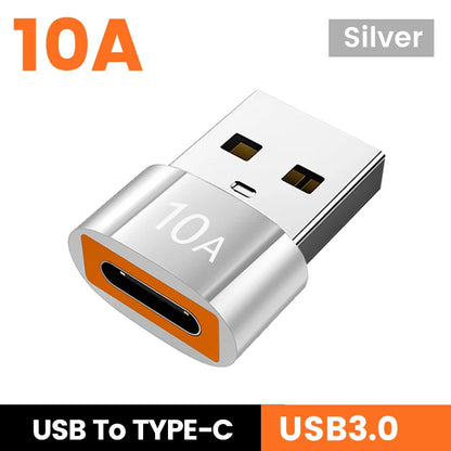 Adaptador Elough 10A USB Tipo C para USB A - Conector OTG USB 3.0