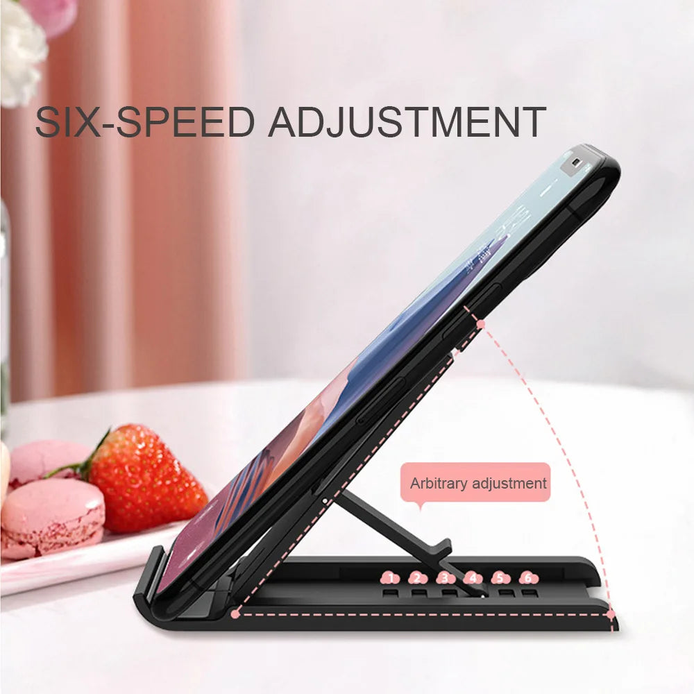 Suporte Portátil para Celular - Suporte Dobrável para iPad, iPhone e Samsung S23