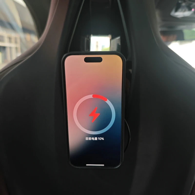 Suporte Magnético para Celular com Carregador Sem Fio 15W - BMW 5 e 7 Series, I5, I7, IX, X5, X6, X7 (2023-2025)