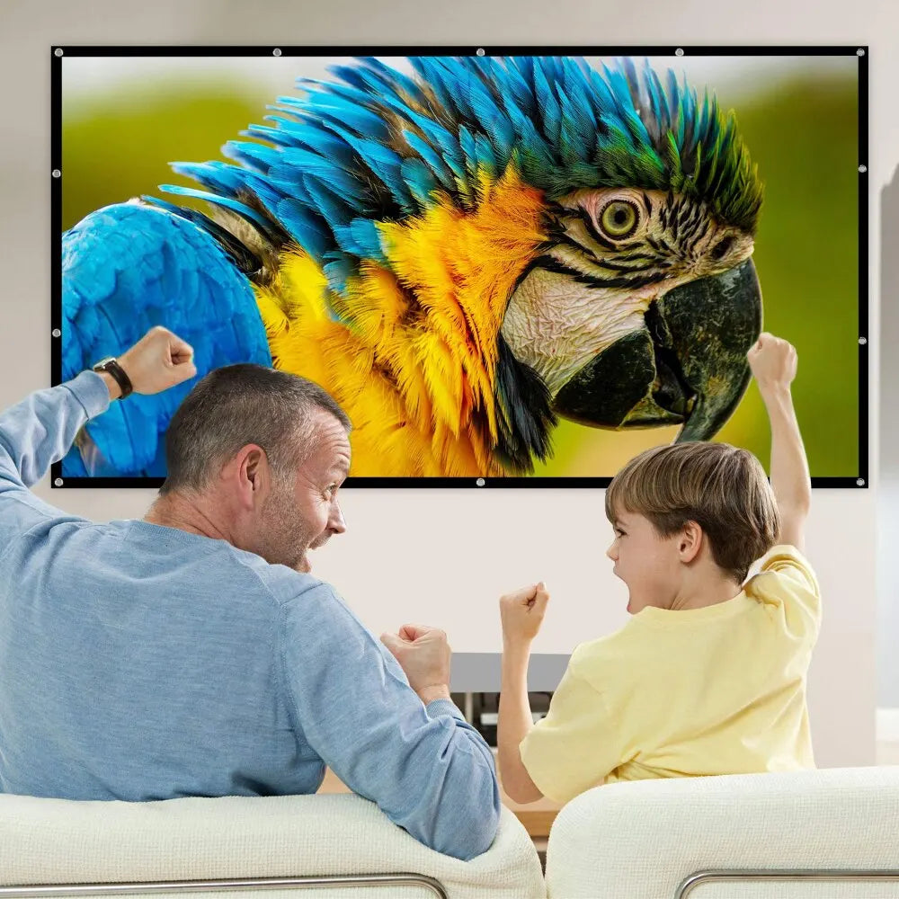Tela de Projeção Dobrável 60" a 150" - 16:9 para Home Theater