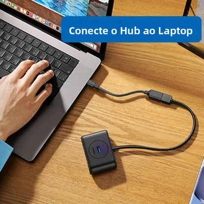 Adaptador USB C OTG - Converta Type C Masculino para USB 3.0 Feminino