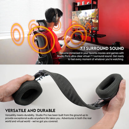 FANTECH WHG03P STUDIO PRO - Headset Gamer com Fio e Bluetooth 7.1 Surround