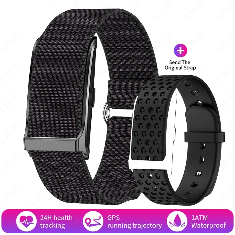 Relógio Inteligente Fitness para Homens e Mulheres - Monitor de Frequência Cardíaca e Pressão Arterial