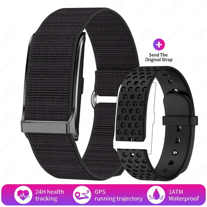 Relógio Inteligente Fitness para Homens e Mulheres - Monitor de Frequência Cardíaca e Pressão Arterial