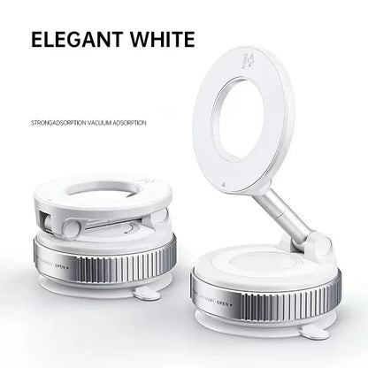 Suporte Magnético para Celular com Ventosa para Carro - Rotação 360° e Dobrável