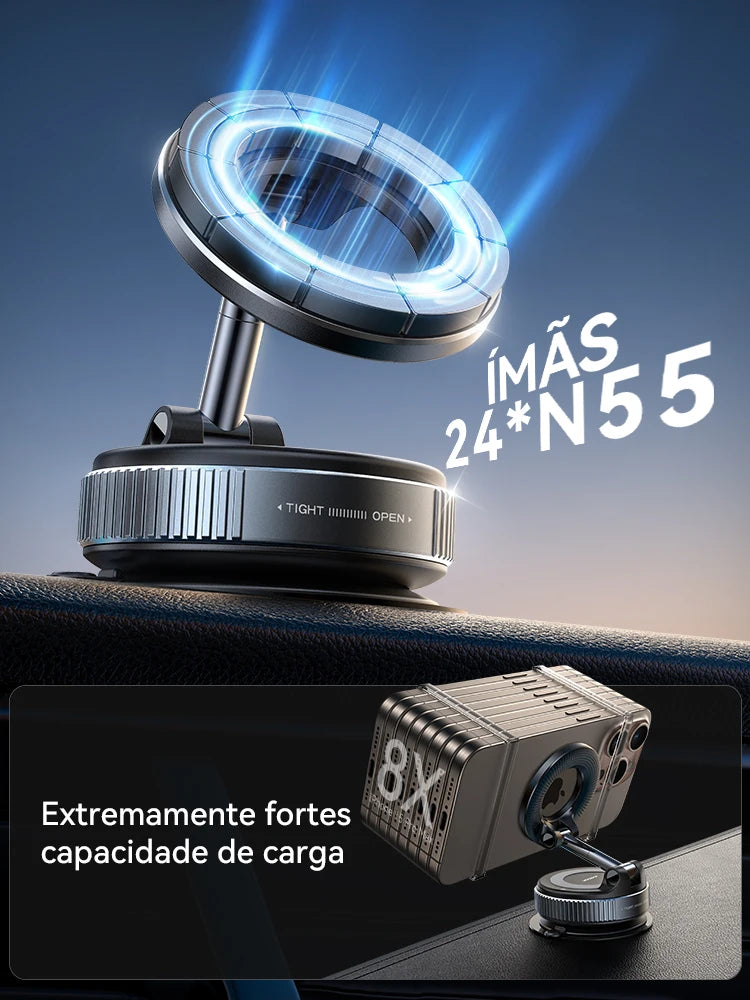 Suporte Magnético para Celular Joyroom - Montagem por Sucção para Carro