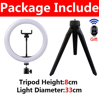 Iluminação LED para Selfies - Ring Light com Controle USB
