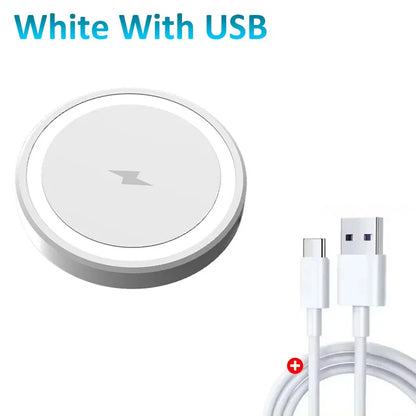 Carregador Sem Fio Magnético VIKEFON 15W para iPhone e AirPods