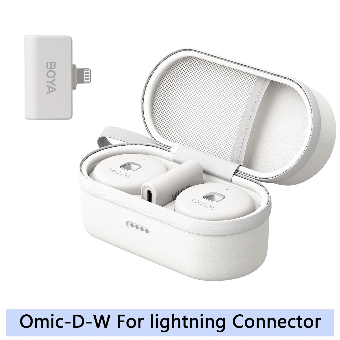Microfone Lavalier Sem Fio BOYA Omic - Ideal para Vídeos e Transmissões ao Vivo