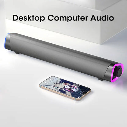 Barra de Som 4D com Subwoofer Bluetooth para Macbook e Notebooks