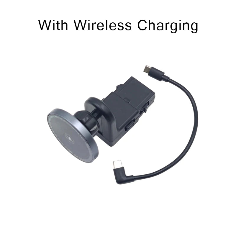 Suporte Magnético para Celular com Carregador Sem Fio 15W - BMW 5 e 7 Series, I5, I7, IX, X5, X6, X7 (2023-2025)