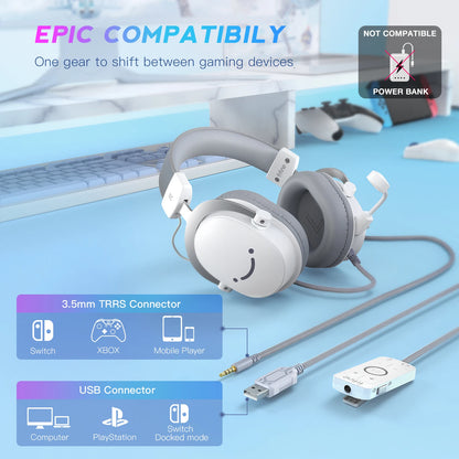 Fone de Ouvido Gamer FIFINE USB com Som Surround 7.1 e Microfone