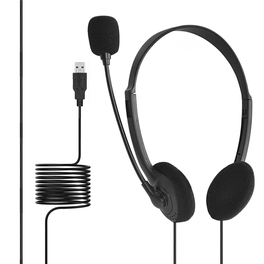 Fones de Ouvido com Cancelamento de Ruído para Gaming - Microfone USB
