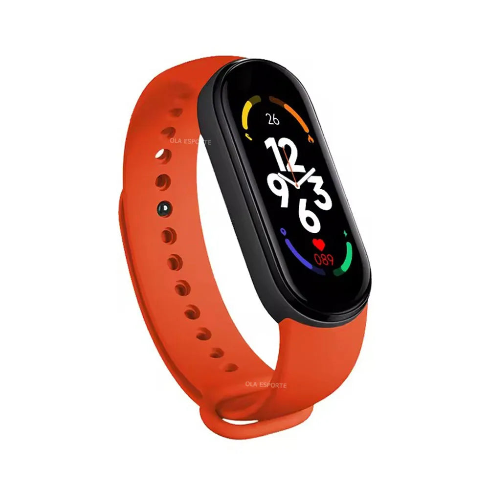Smartwatch M7 - Monitor de Frequência Cardíaca e Pressão Arterial