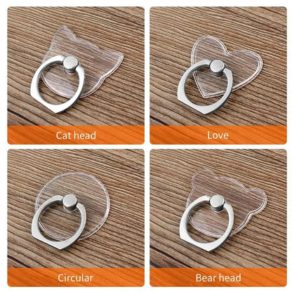 Suporte Universal para Celular com Anel Magnético - Transparente