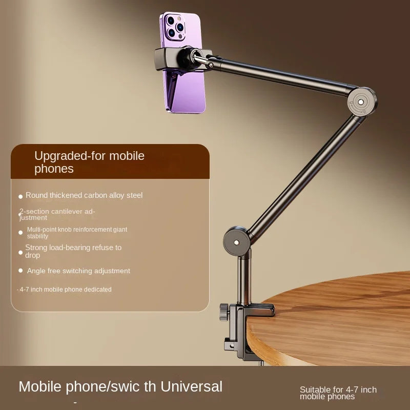 Suporte de Mesa para Celular com Clip para Cama - Ideal para Transmissões ao Vivo