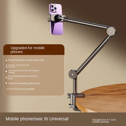Suporte de Mesa para Celular com Clip para Cama - Ideal para Transmissões ao Vivo