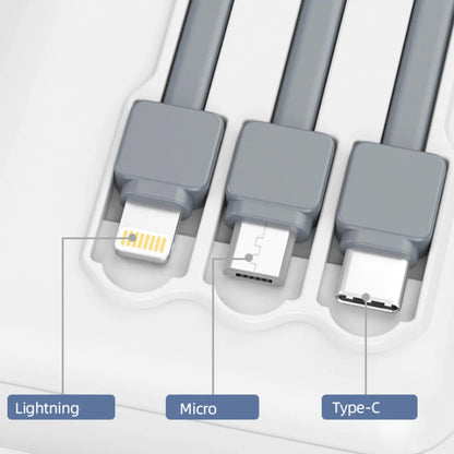 Power Bank 20000mAh com Lanterna Portátil - Design Favos de Mel