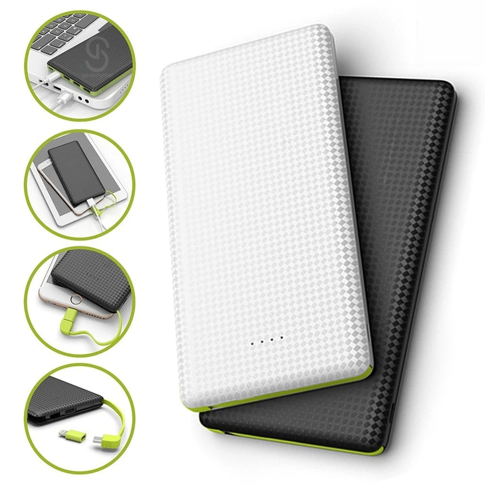 Power Bank 10000mAh: Carregador Portátil Compacto e Leve