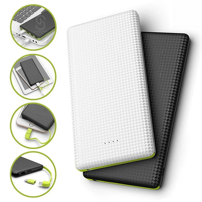 Power Bank 10000mAh: Carregador Portátil Compacto e Leve