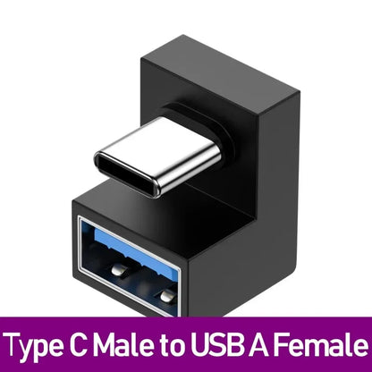 Adaptador Universal USB 3.0 OTG Type C - Conector USB C Masculino para USB-A Masculino e Feminino