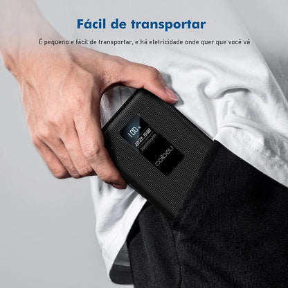 Power Bank Portátil 10000mAh e 20000mAh com Display Digital