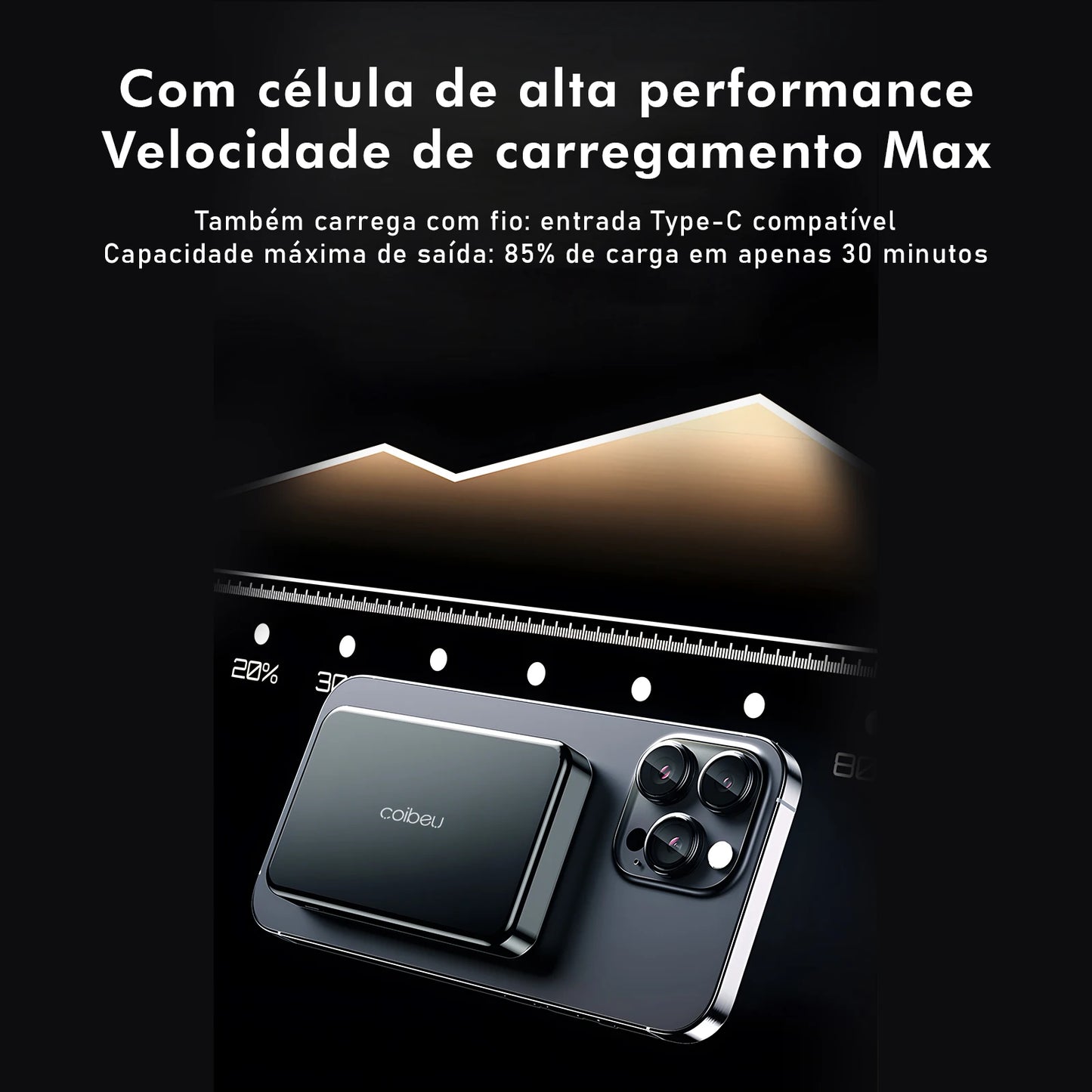 Powerbank Magnético - Carregador Portátil Inovador