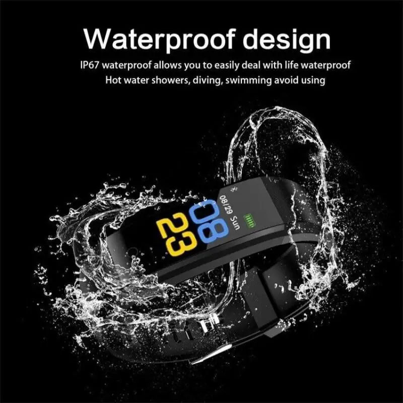 Pulseira Inteligente Sport Smart Watch - Monitor de Pressão Arterial e Frequência Cardíaca