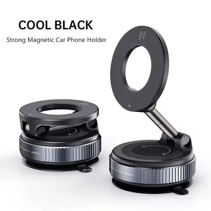 Suporte Magnético para Celular com Design Dobrável - Montagem 360° Ajustável para Carro