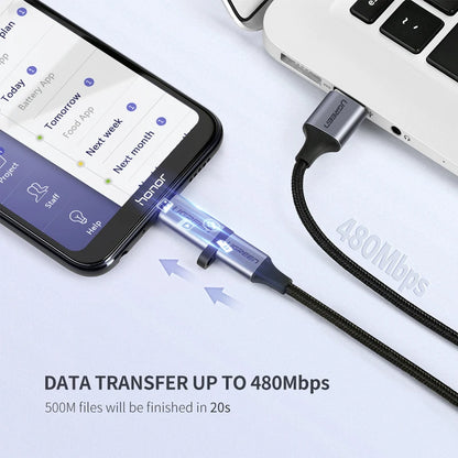 Adaptador UGREEN USB Type-C para Micro USB - Conector Fêmea para Macho
