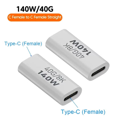 Adaptador NNBILI 140W 40Gbps OTG Type C - Conexão Rápida e Eficiente